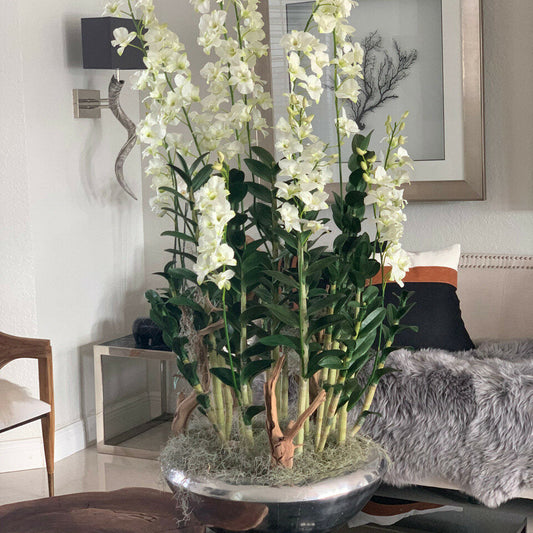 Realistic artificial foliage plant plant with vase for modern home decor