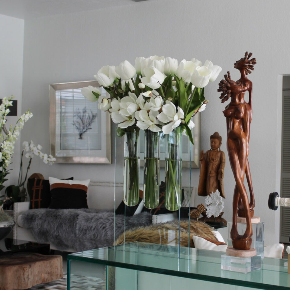 Tripletin artificial plant in vase