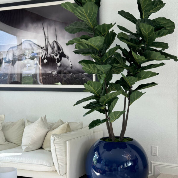 Blueidol artificial plant in vase