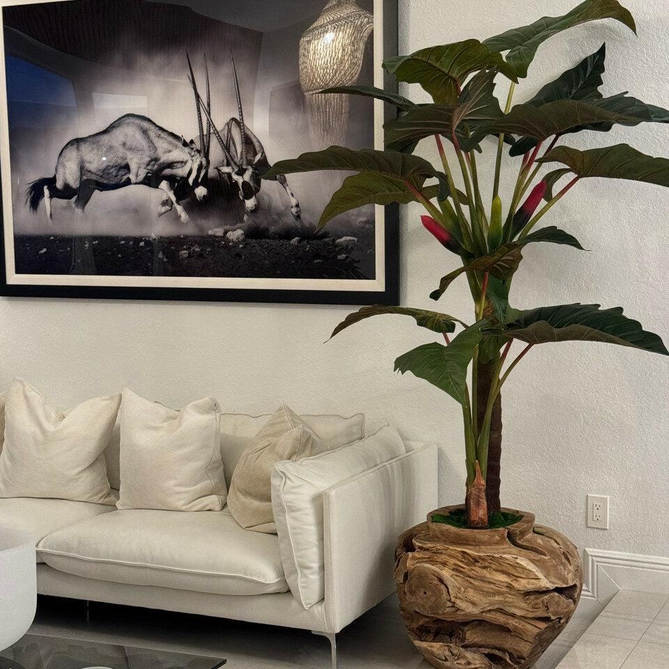 Realistic artificial artificial plant plant with vase for modern home decor